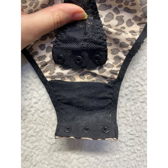 Victorias Secret Leopard Lace Mesh Bodysuit #7039 - Picture 4 of 6